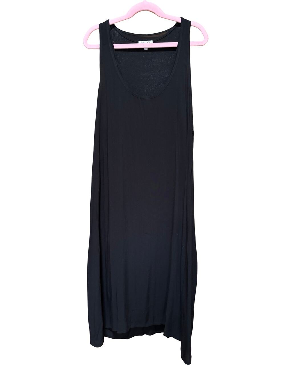 Splendid Black Sleeveless Racerback Midi Tank Dress Size S